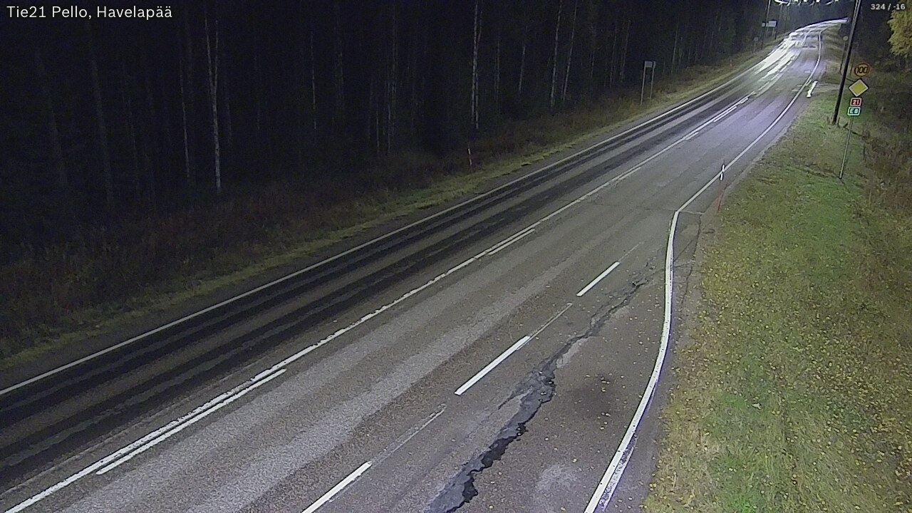 Kelikamerat Kuva Tie 21 Pello, Havelanpää, Pello, Lappi
