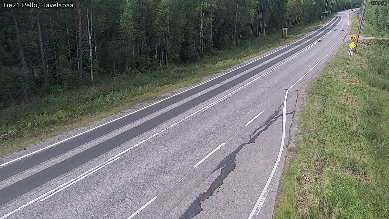 Kelikamerat Kuva Tie 21 Pello, Havelanpää, Pello, Lappi