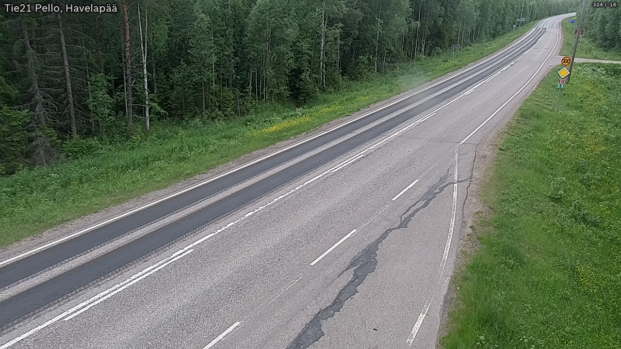 Kelikamerat Kuva Tie 21 Pello, Havelanpää, Pello, Lappi