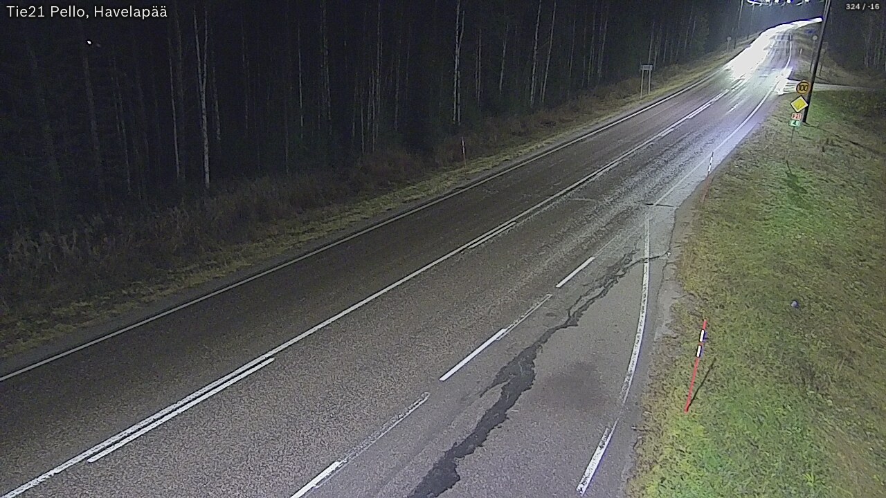 Kelikamerat Kuva Tie 21 Pello, Havelanpää, Pello, Lappi