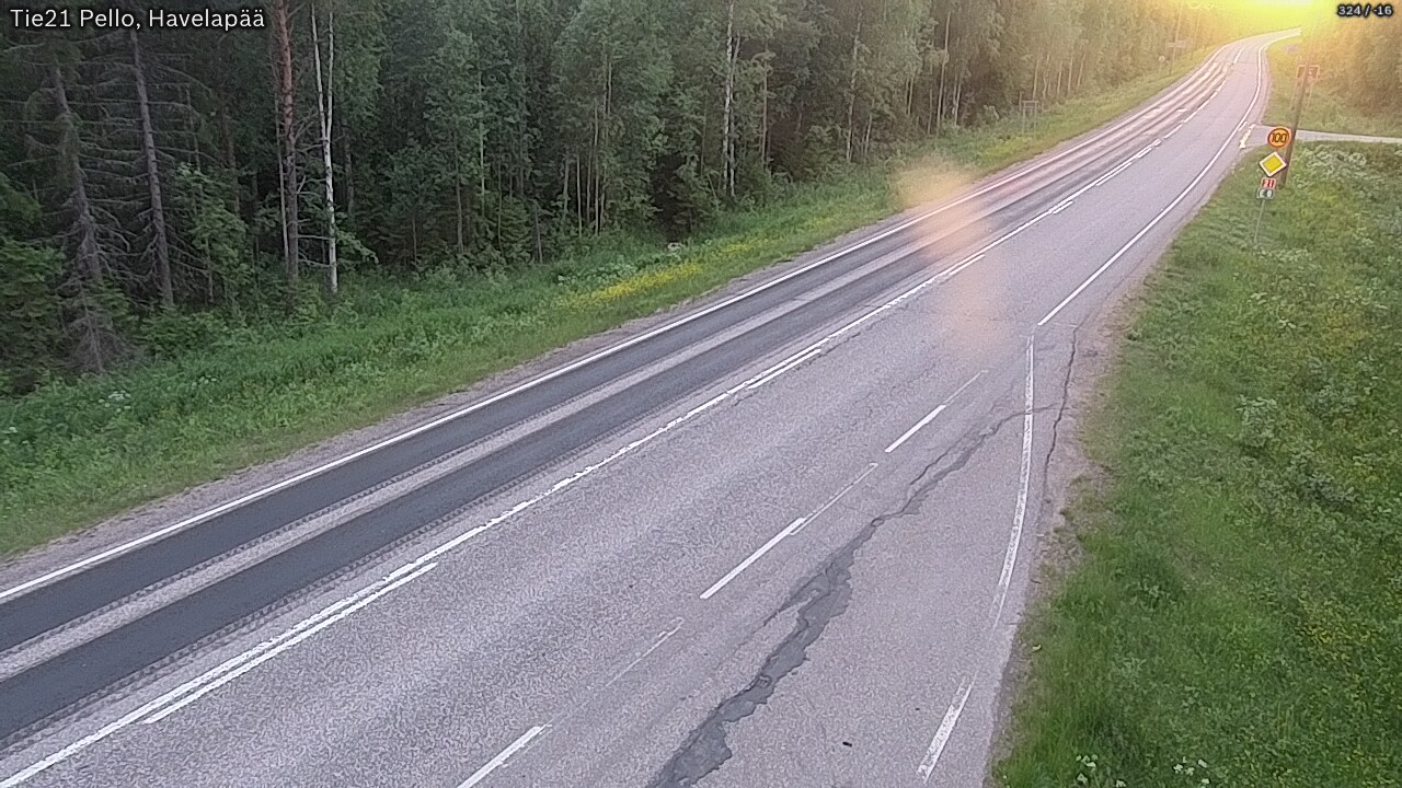 Kelikamerat Kuva Tie 21 Pello, Havelanpää, Pello, Lappi