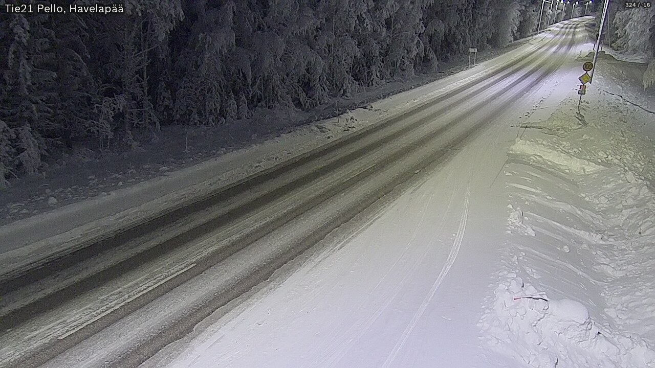 Kelikamerat Kuva Tie 21 Pello, Havelanpää, Pello, Lappi