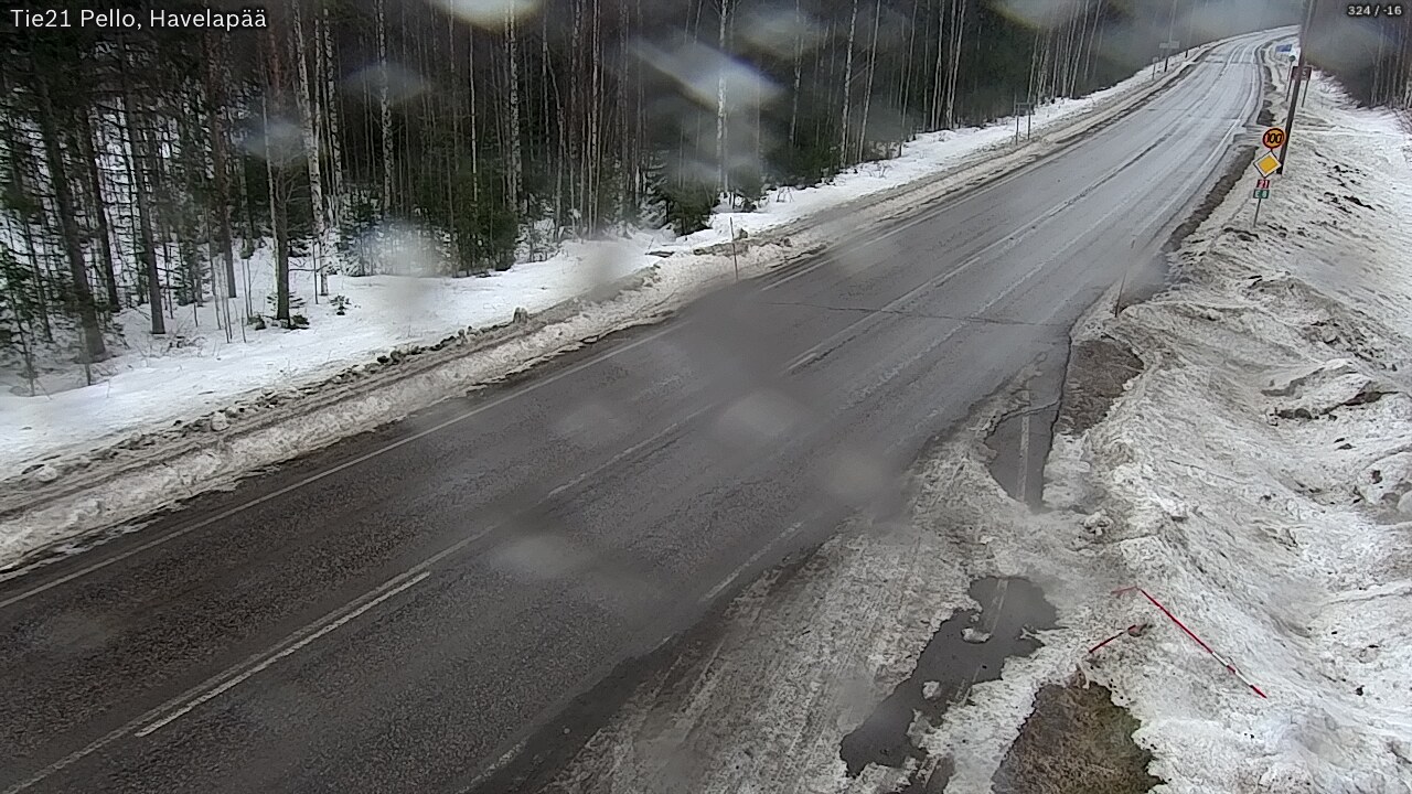 Weather Camera Image Road 21 Pello, Havelanpää, Pello, Lappi