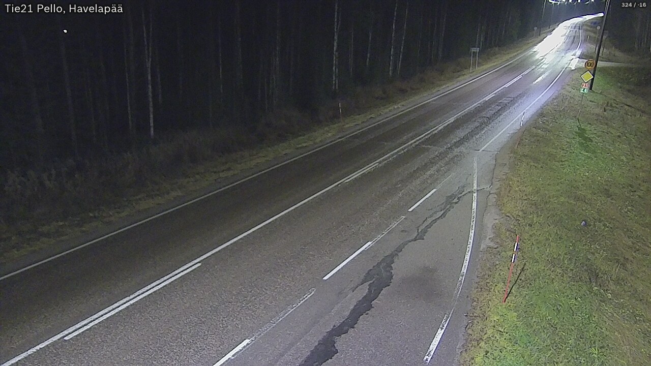 Kelikamerat Kuva Tie 21 Pello, Havelanpää, Pello, Lappi