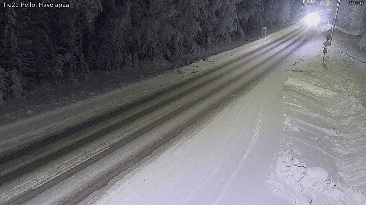 Kelikamerat Kuva Tie 21 Pello, Havelanpää, Pello, Lappi
