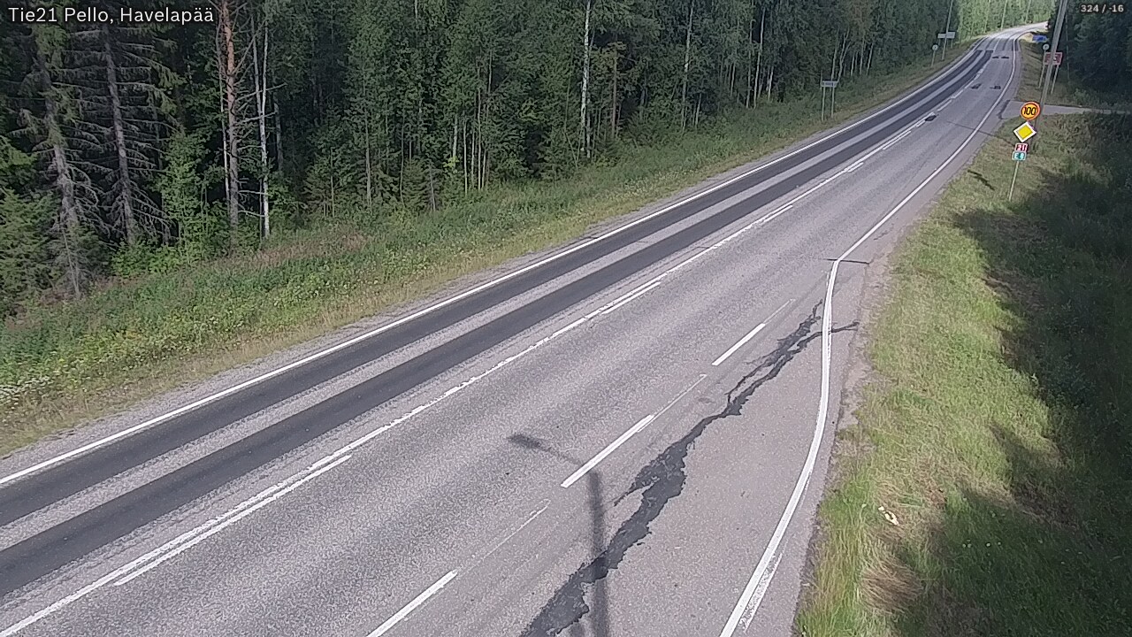 Weather Camera Image Road 21 Pello, Havelanpää, Pello, Lappi