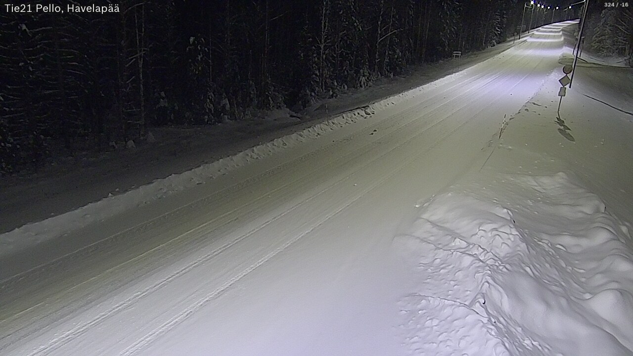 Kelikamerat Kuva Tie 21 Pello, Havelanpää, Pello, Lappi