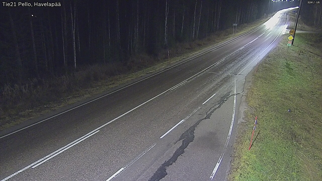 Kelikamerat Kuva Tie 21 Pello, Havelanpää, Pello, Lappi