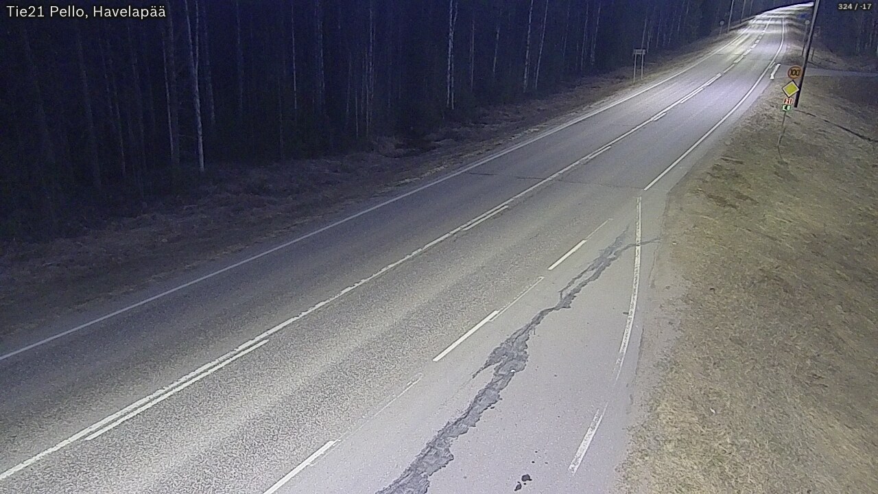 Kelikamerat Kuva Tie 21 Pello, Havelanpää, Pello, Lappi