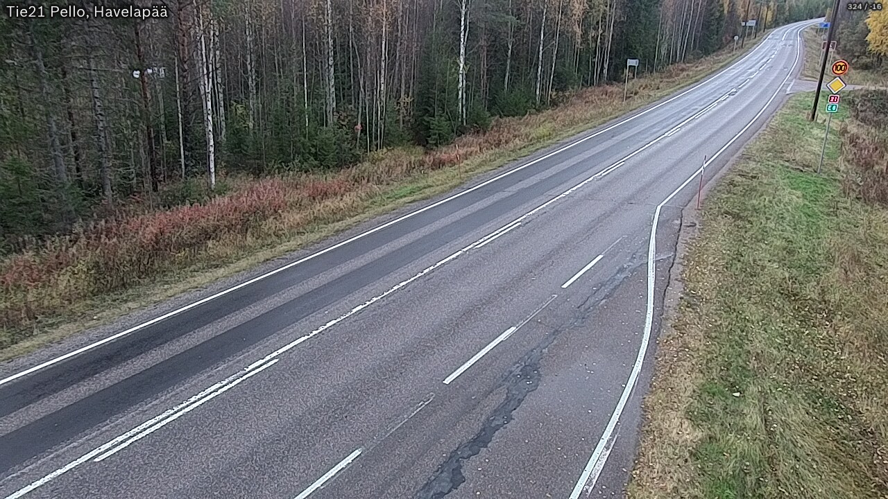 Kelikamerat Kuva Tie 21 Pello, Havelanpää, Pello, Lappi