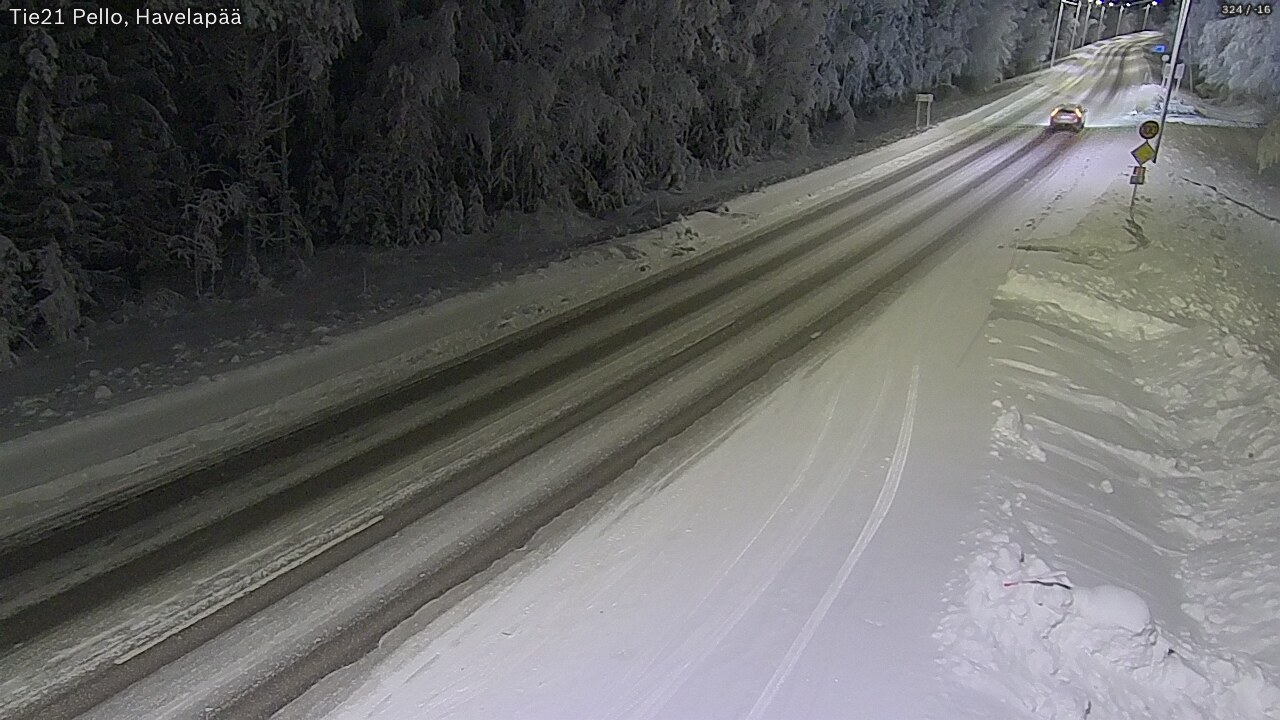 Kelikamerat Kuva Tie 21 Pello, Havelanpää, Pello, Lappi