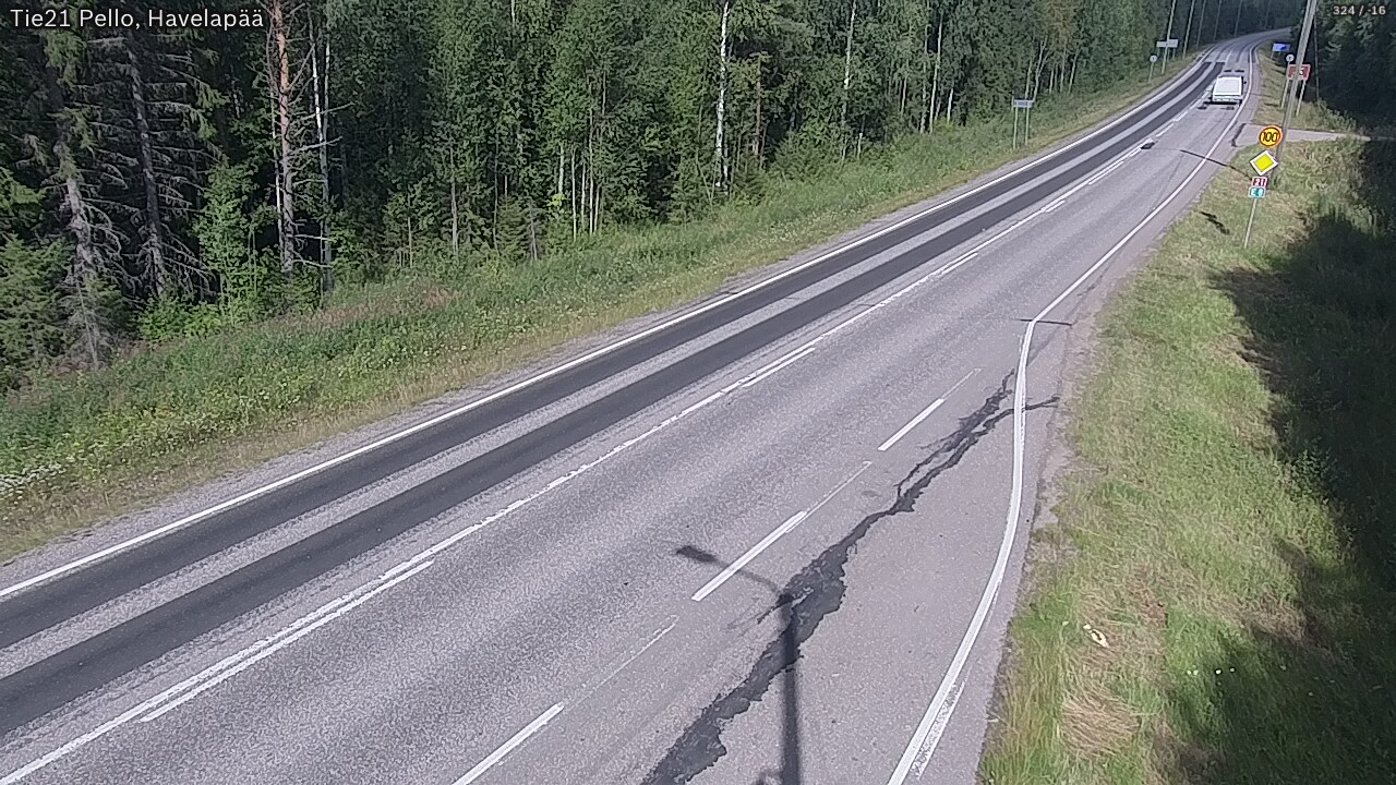 Weather Camera Image Road 21 Pello, Havelanpää, Pello, Lappi