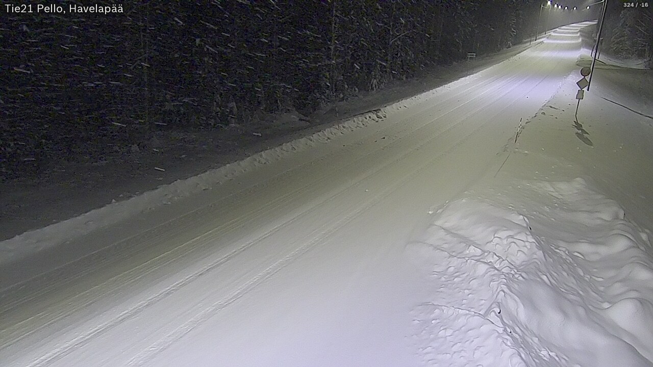 Kelikamerat Kuva Tie 21 Pello, Havelanpää, Pello, Lappi