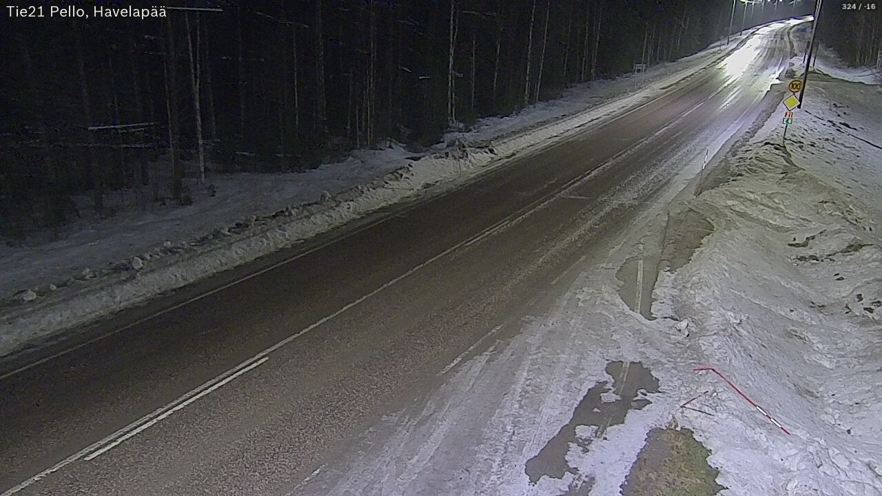 Kelikamerat Kuva Tie 21 Pello, Havelanpää, Pello, Lappi