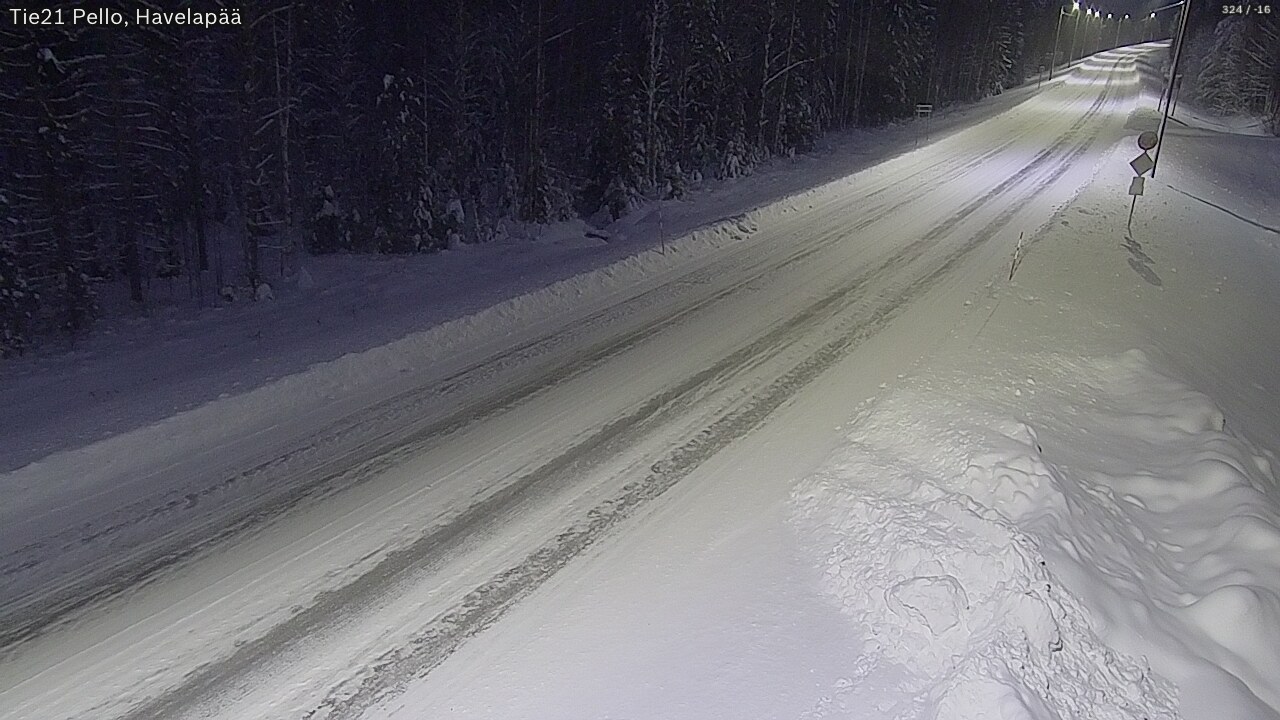 Kelikamerat Kuva Tie 21 Pello, Havelanpää, Pello, Lappi