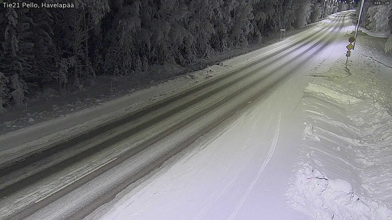 Kelikamerat Kuva Tie 21 Pello, Havelanpää, Pello, Lappi