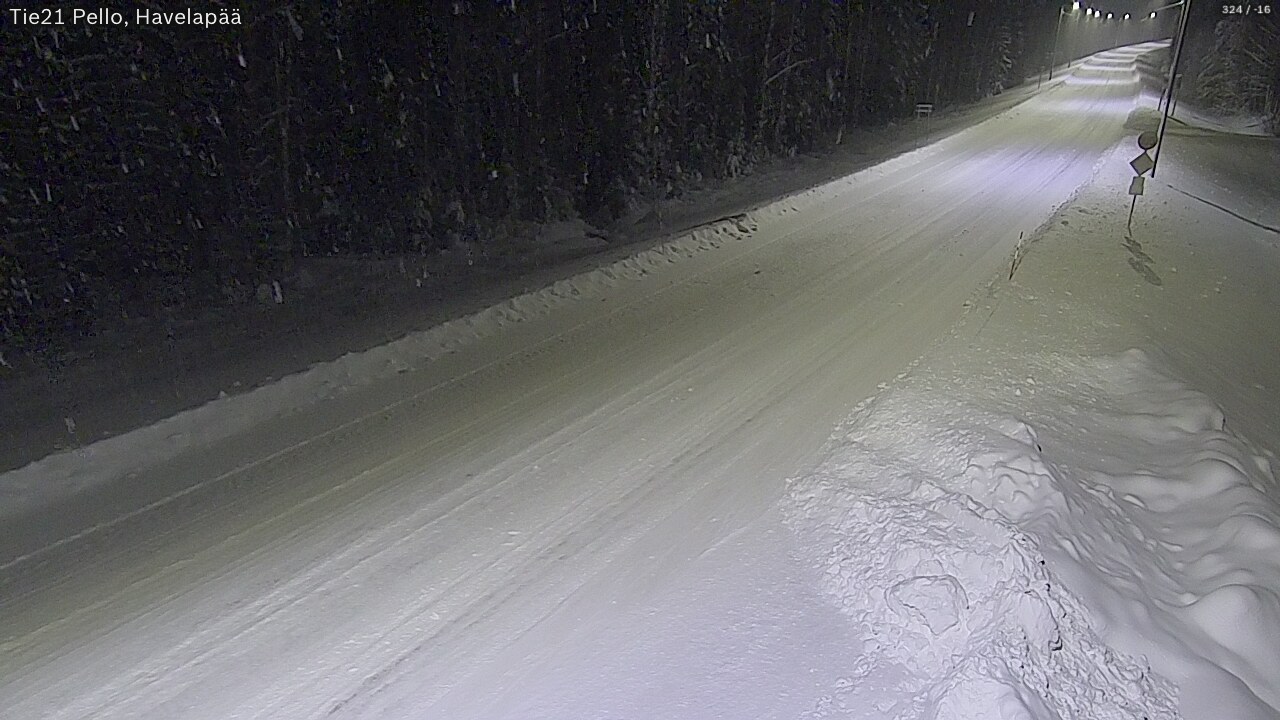 Kelikamerat Kuva Tie 21 Pello, Havelanpää, Pello, Lappi