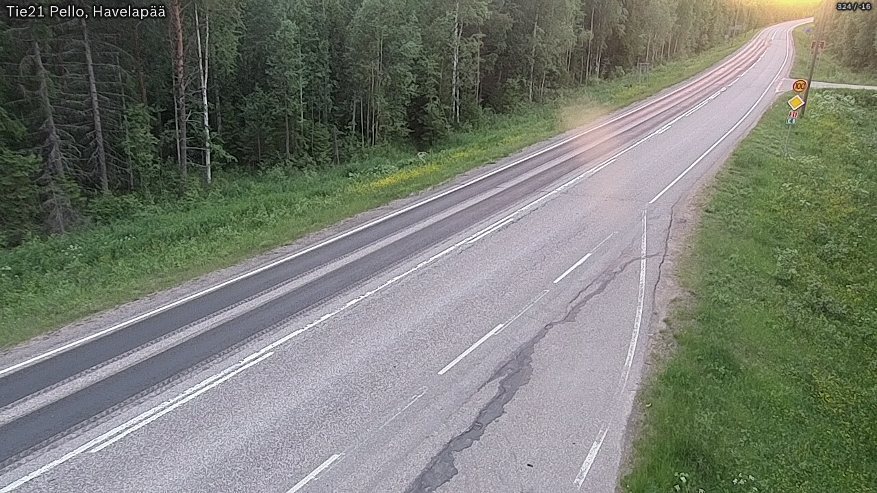 Kelikamerat Kuva Tie 21 Pello, Havelanpää, Pello, Lappi