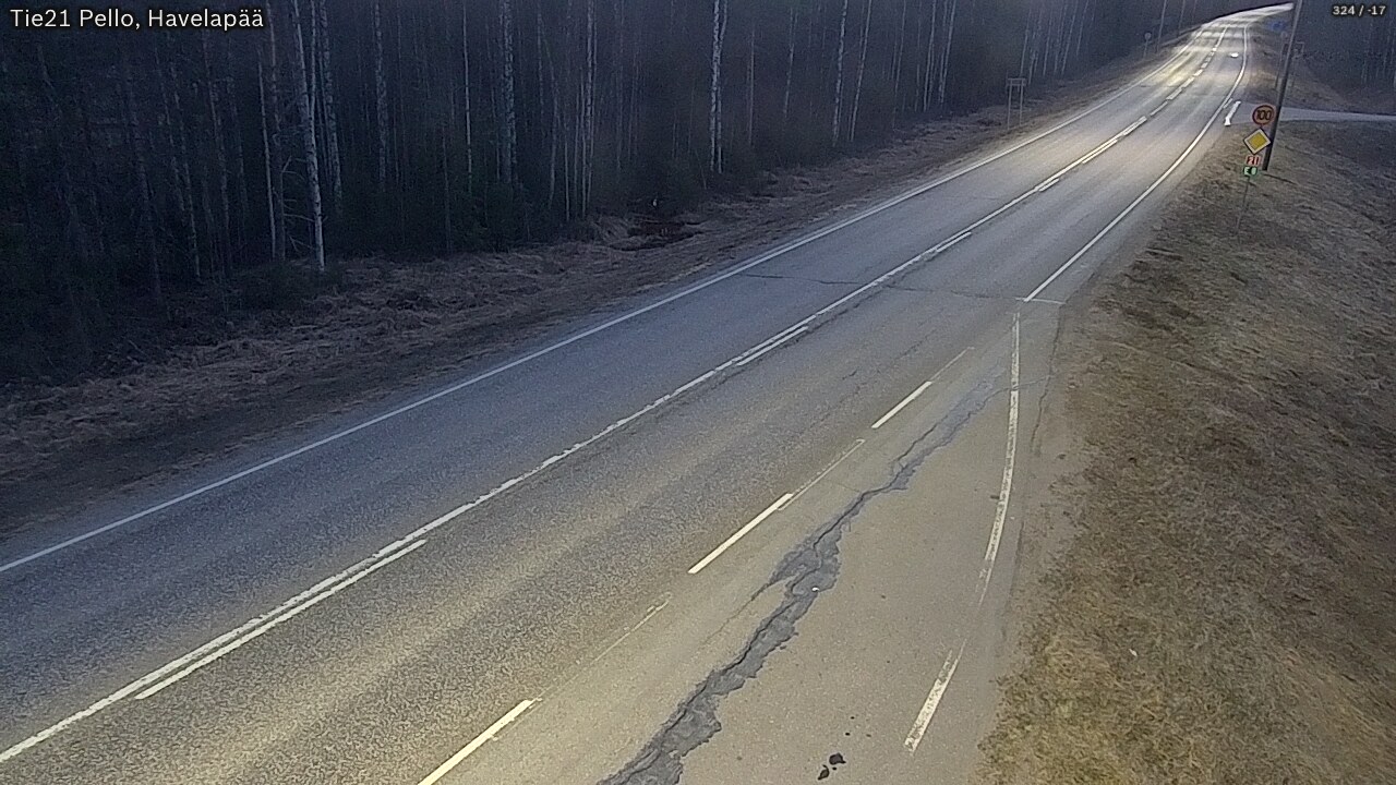 Weather Camera Image Road 21 Pello, Havelanpää, Pello, Lappi