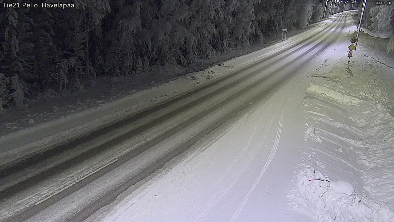 Kelikamerat Kuva Tie 21 Pello, Havelanpää, Pello, Lappi