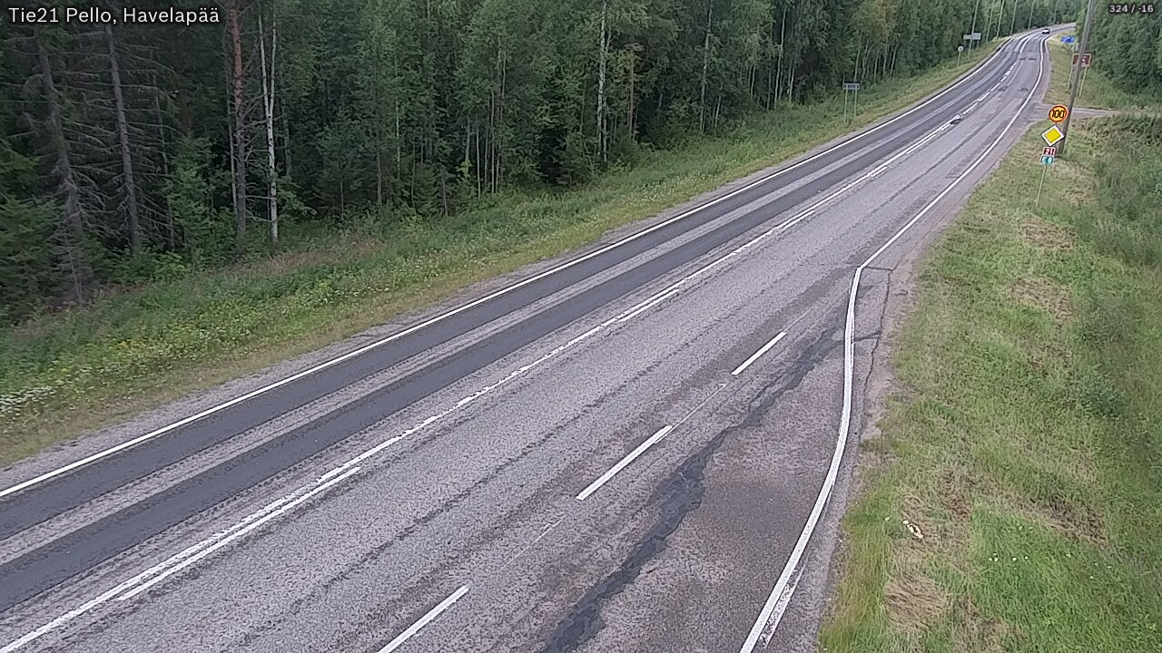 Kelikamerat Kuva Tie 21 Pello, Havelanpää, Pello, Lappi