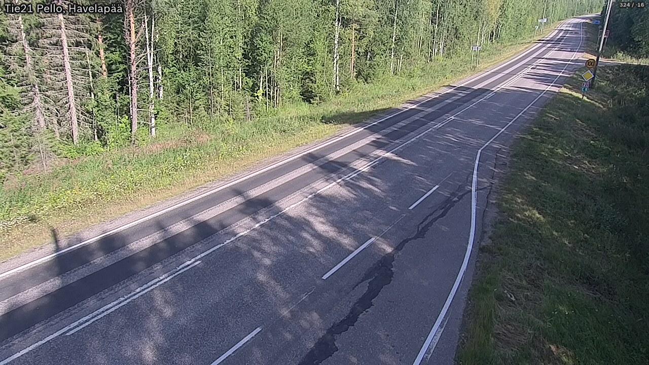 Weather Camera Image Road 21 Pello, Havelanpää, Pello, Lappi