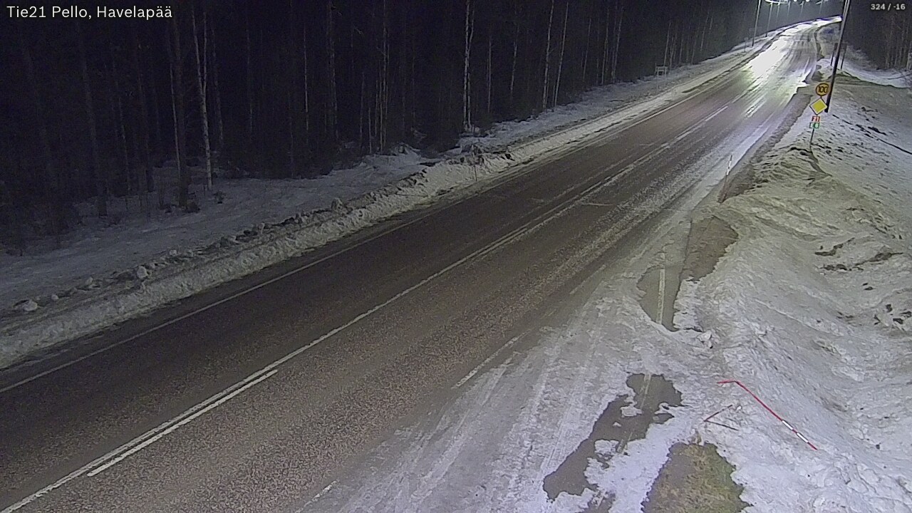 Kelikamerat Kuva Tie 21 Pello, Havelanpää, Pello, Lappi