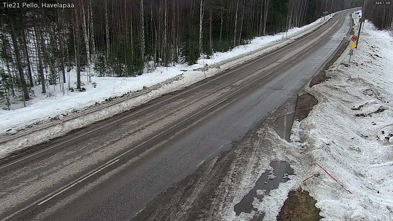 Kelikamerat Kuva Tie 21 Pello, Havelanpää, Pello, Lappi