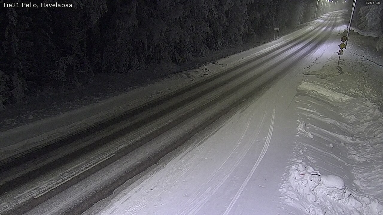 Kelikamerat Kuva Tie 21 Pello, Havelanpää, Pello, Lappi