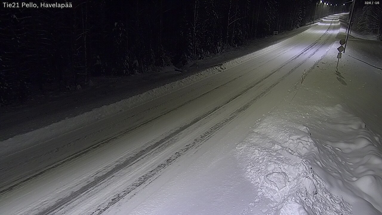 Kelikamerat Kuva Tie 21 Pello, Havelanpää, Pello, Lappi
