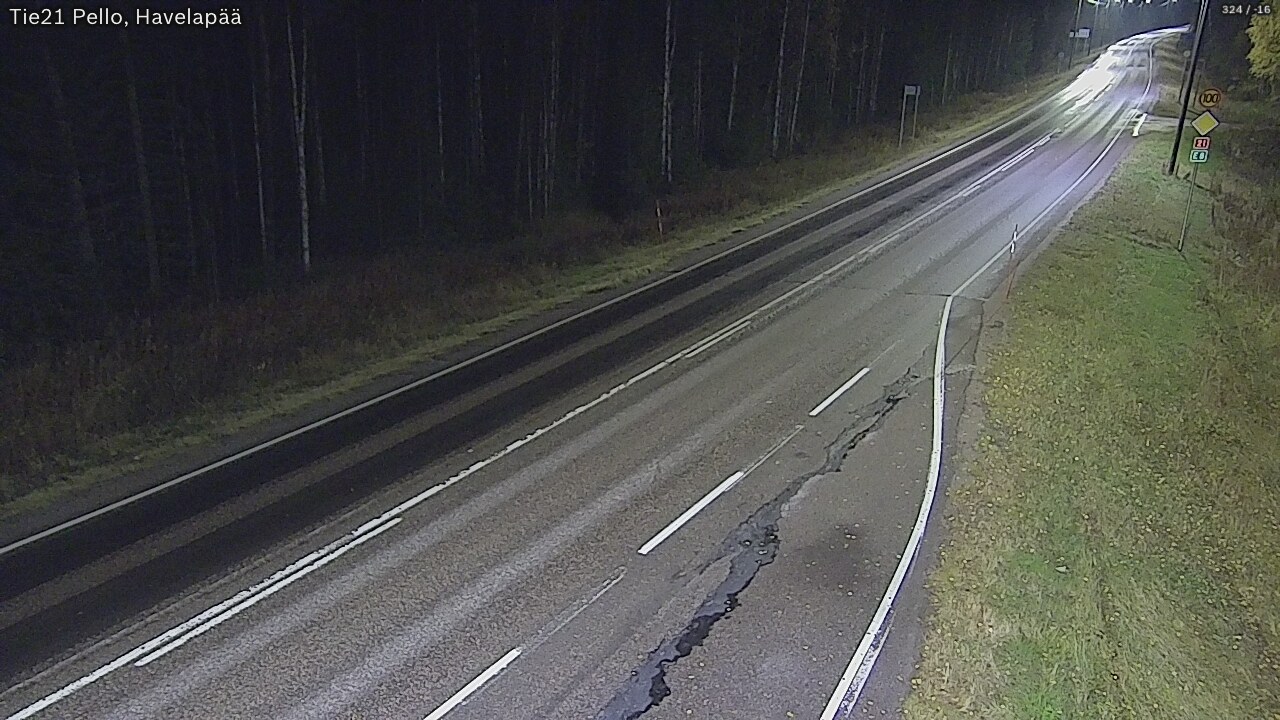 Kelikamerat Kuva Tie 21 Pello, Havelanpää, Pello, Lappi