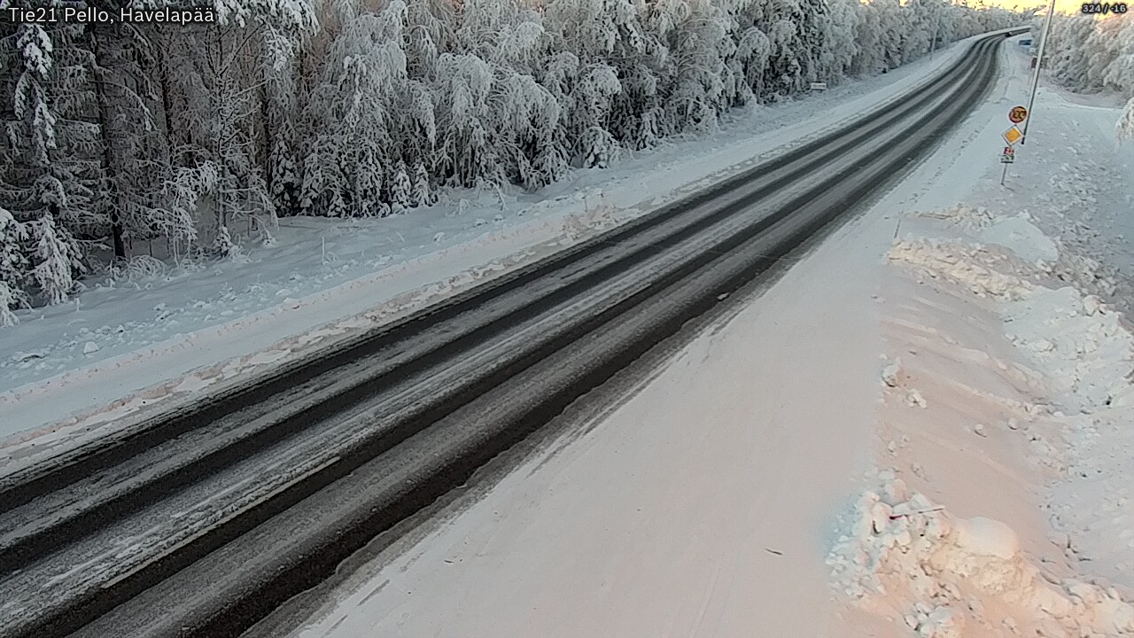 Kelikamerat Kuva Tie 21 Pello, Havelanpää, Pello, Lappi