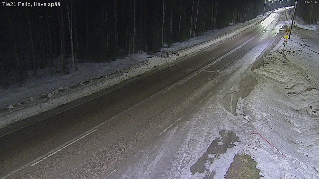 Kelikamerat Kuva Tie 21 Pello, Havelanpää, Pello, Lappi