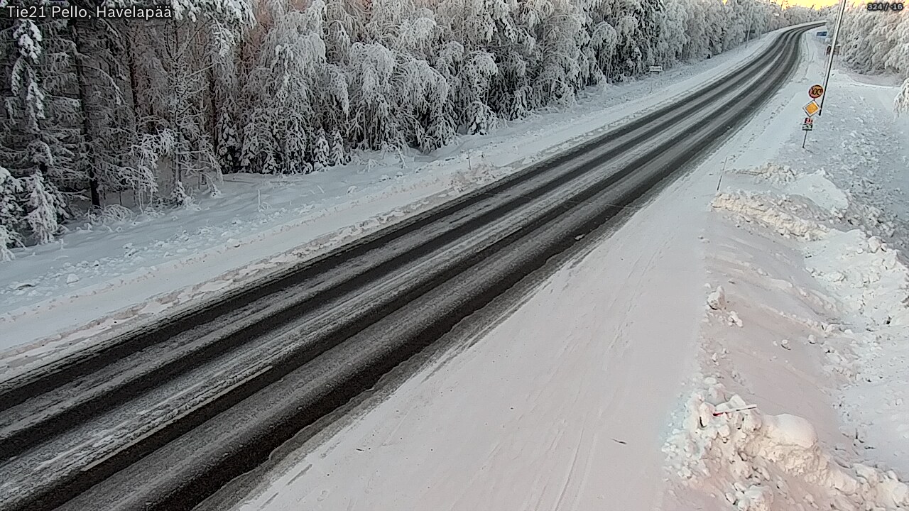 Kelikamerat Kuva Tie 21 Pello, Havelanpää, Pello, Lappi