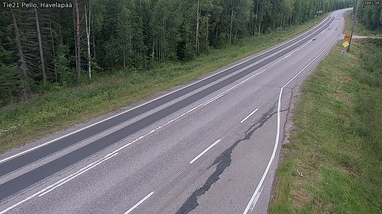 Weather Camera Image Road 21 Pello, Havelanpää, Pello, Lappi