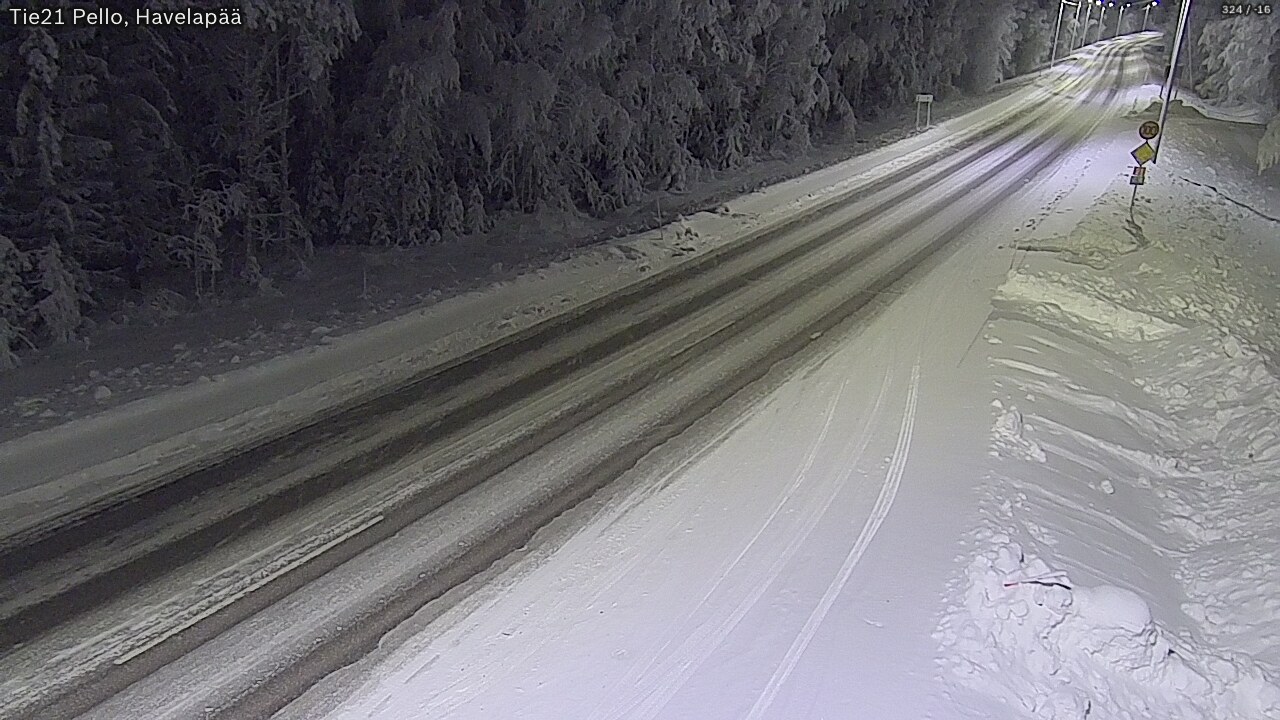 Kelikamerat Kuva Tie 21 Pello, Havelanpää, Pello, Lappi