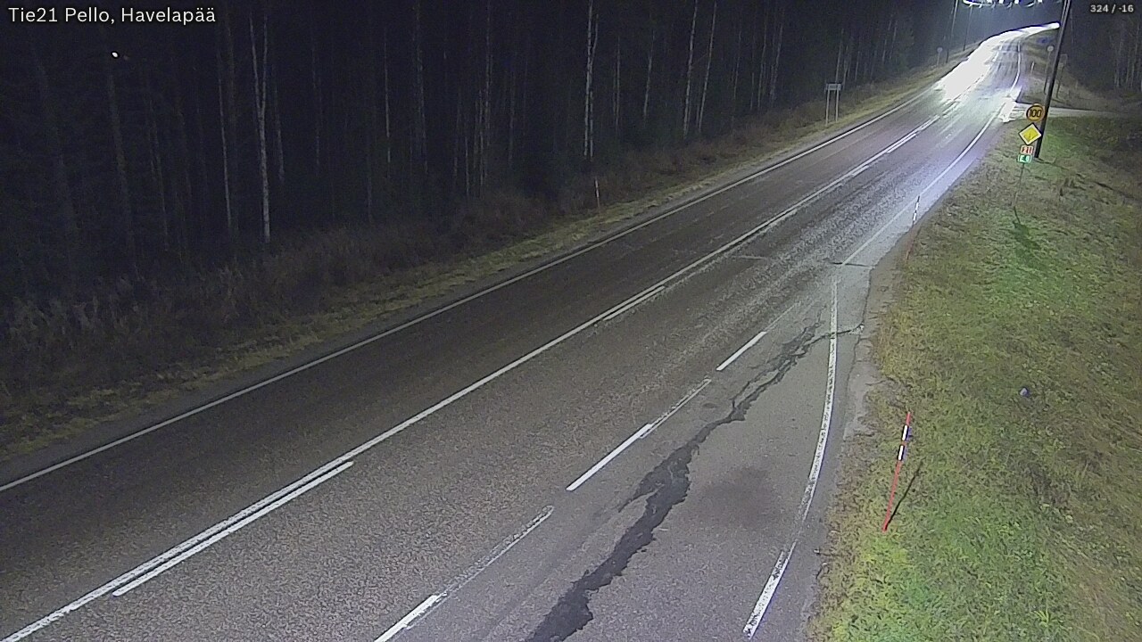 Kelikamerat Kuva Tie 21 Pello, Havelanpää, Pello, Lappi