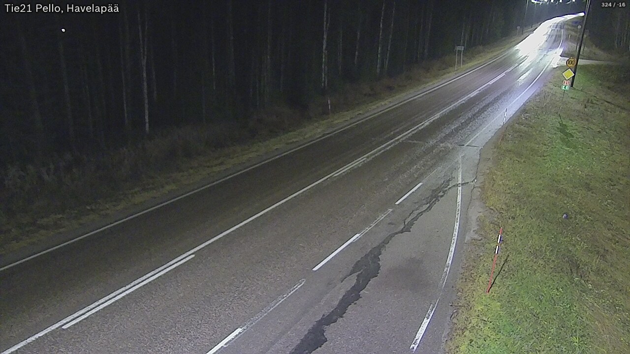 Kelikamerat Kuva Tie 21 Pello, Havelanpää, Pello, Lappi