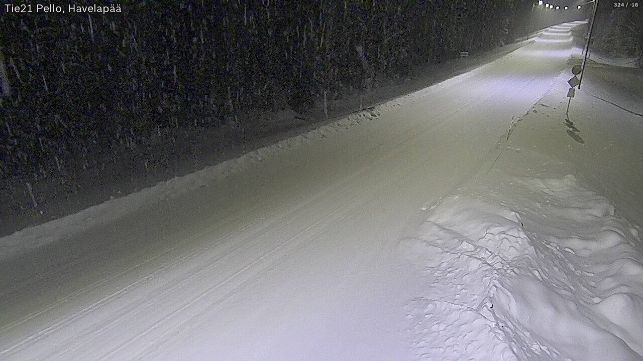 Kelikamerat Kuva Tie 21 Pello, Havelanpää, Pello, Lappi