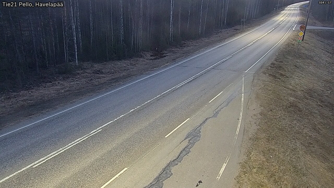 Weather Camera Image Road 21 Pello, Havelanpää, Pello, Lappi