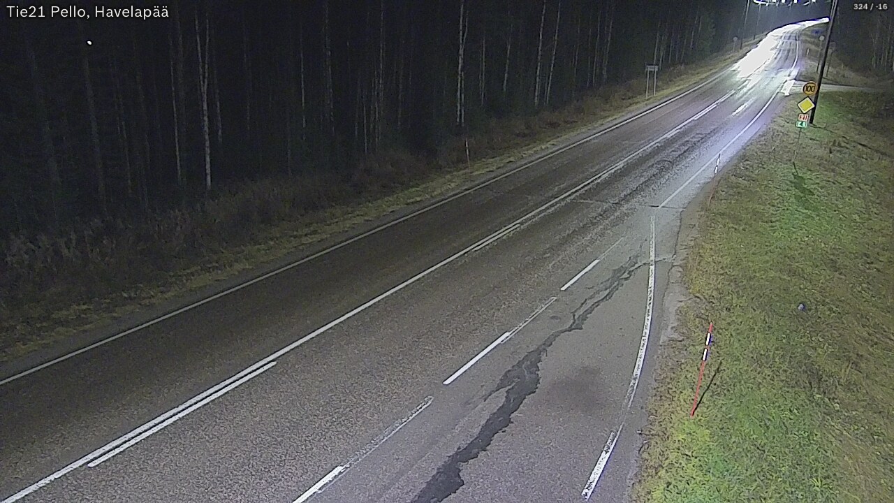 Kelikamerat Kuva Tie 21 Pello, Havelanpää, Pello, Lappi