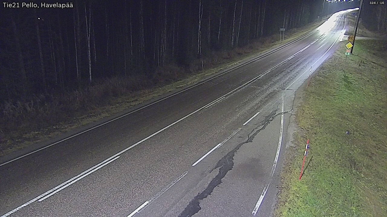 Kelikamerat Kuva Tie 21 Pello, Havelanpää, Pello, Lappi