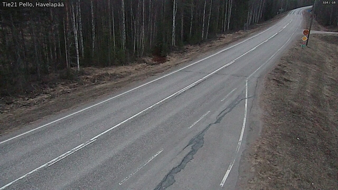 Weather Camera Image Road 21 Pello, Havelanpää, Pello, Lappi