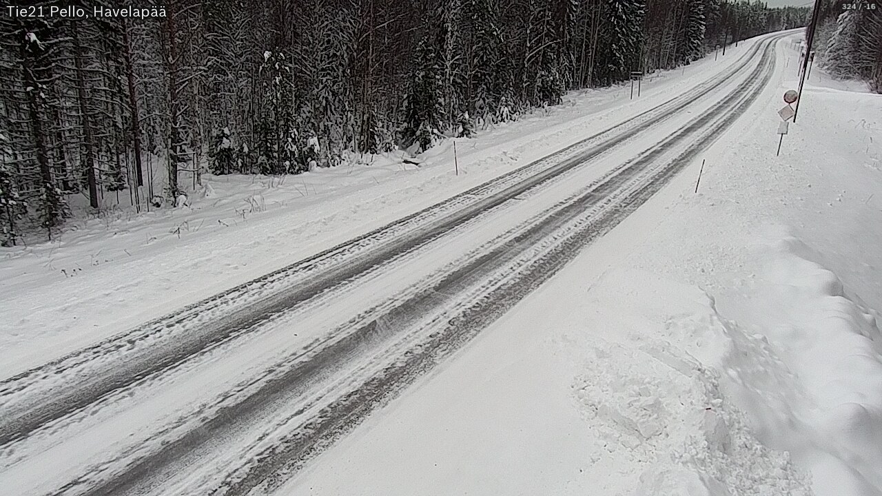 Kelikamerat Kuva Tie 21 Pello, Havelanpää, Pello, Lappi