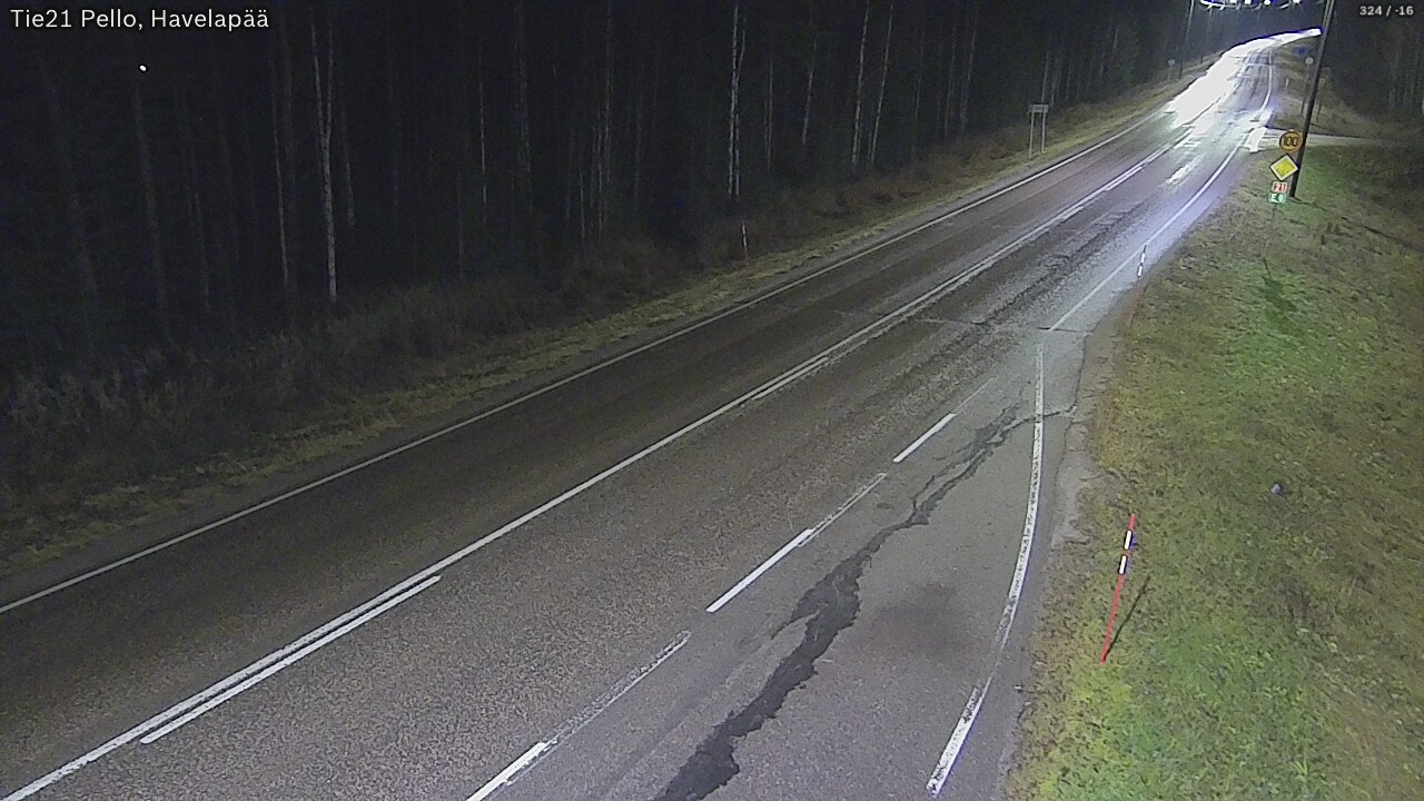 Kelikamerat Kuva Tie 21 Pello, Havelanpää, Pello, Lappi