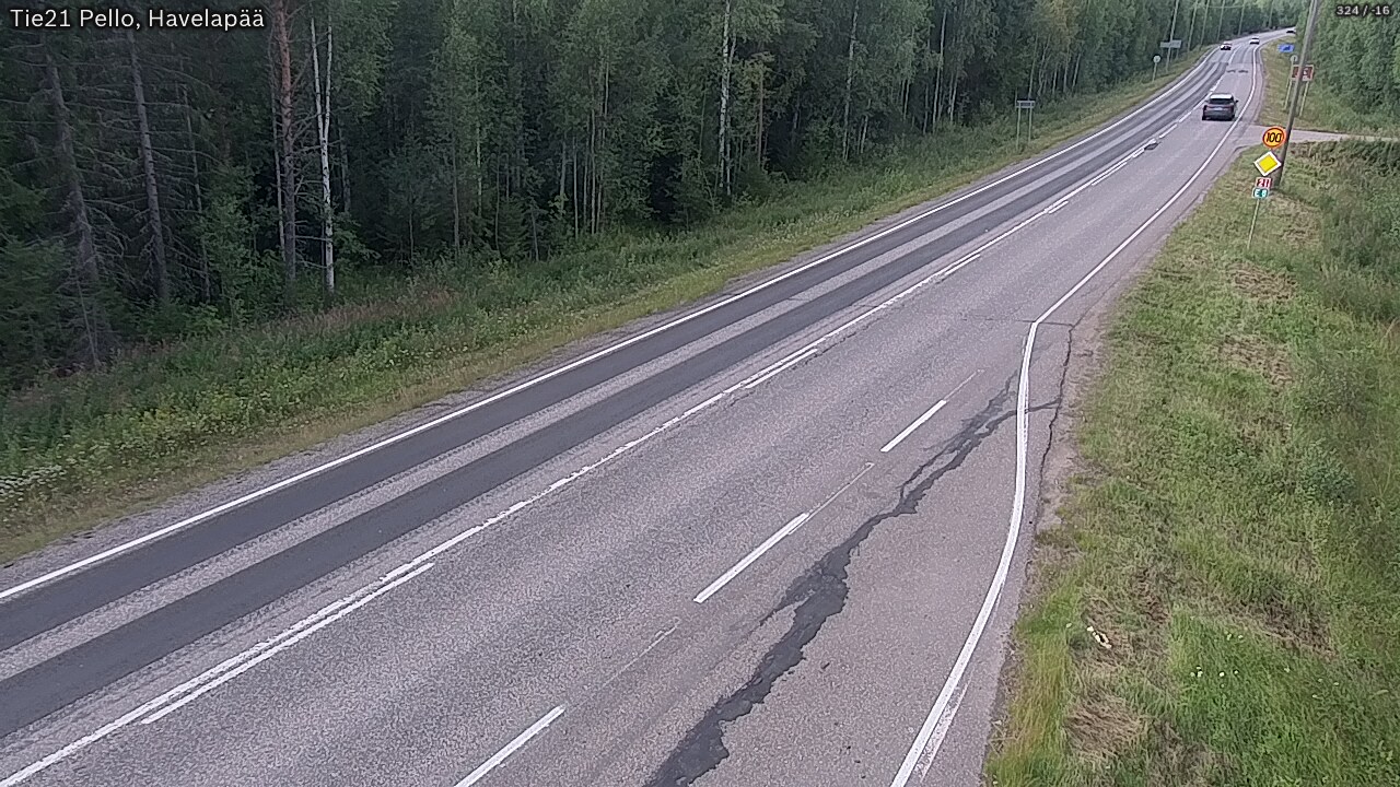 Kelikamerat Kuva Tie 21 Pello, Havelanpää, Pello, Lappi