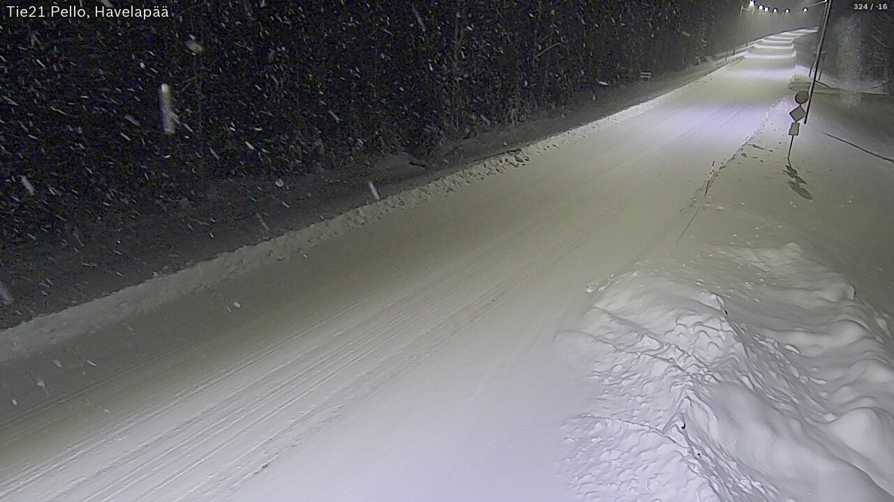 Kelikamerat Kuva Tie 21 Pello, Havelanpää, Pello, Lappi