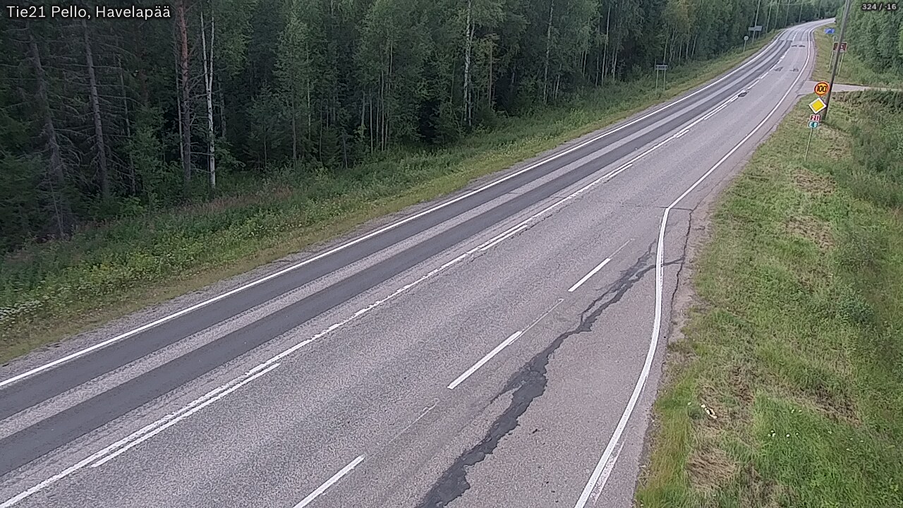 Kelikamerat Kuva Tie 21 Pello, Havelanpää, Pello, Lappi