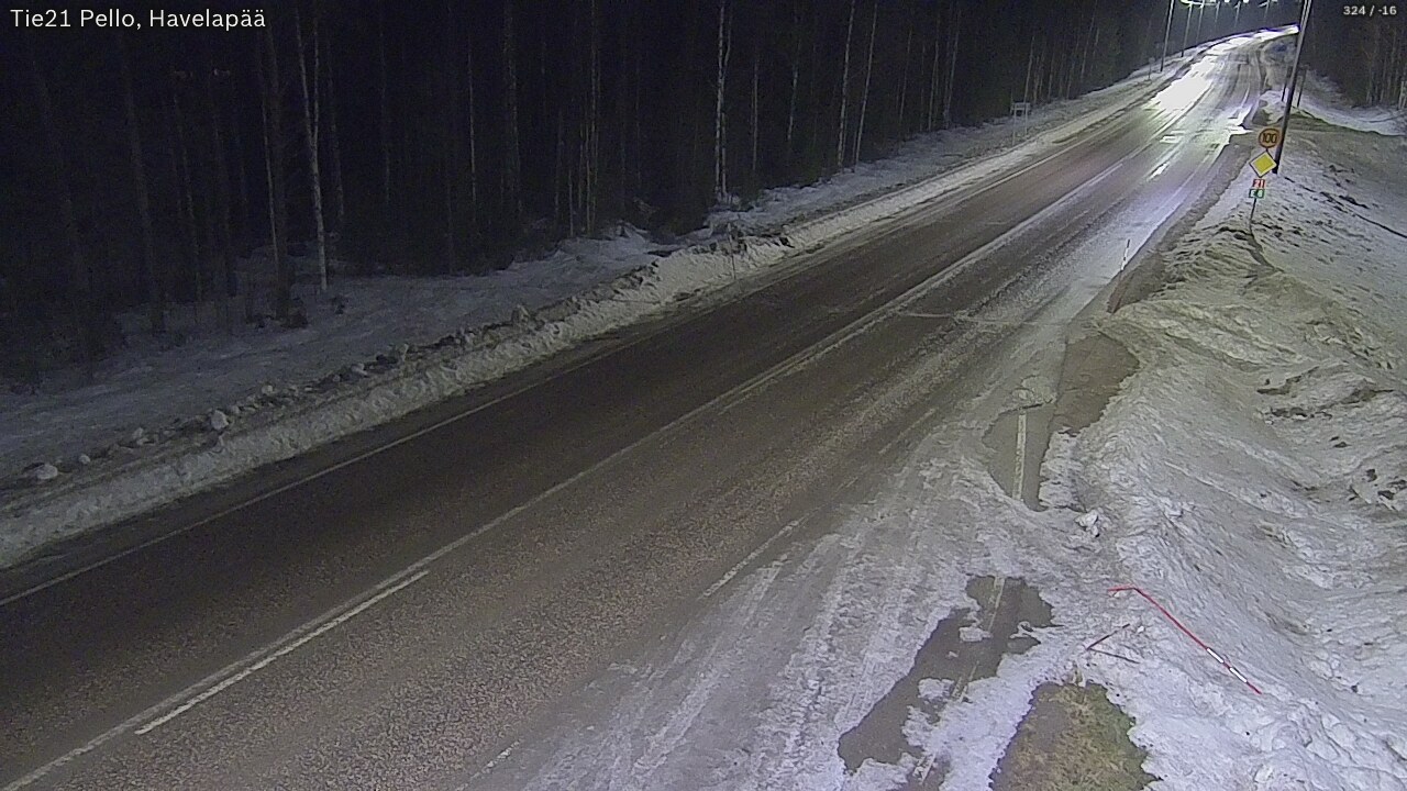 Kelikamerat Kuva Tie 21 Pello, Havelanpää, Pello, Lappi