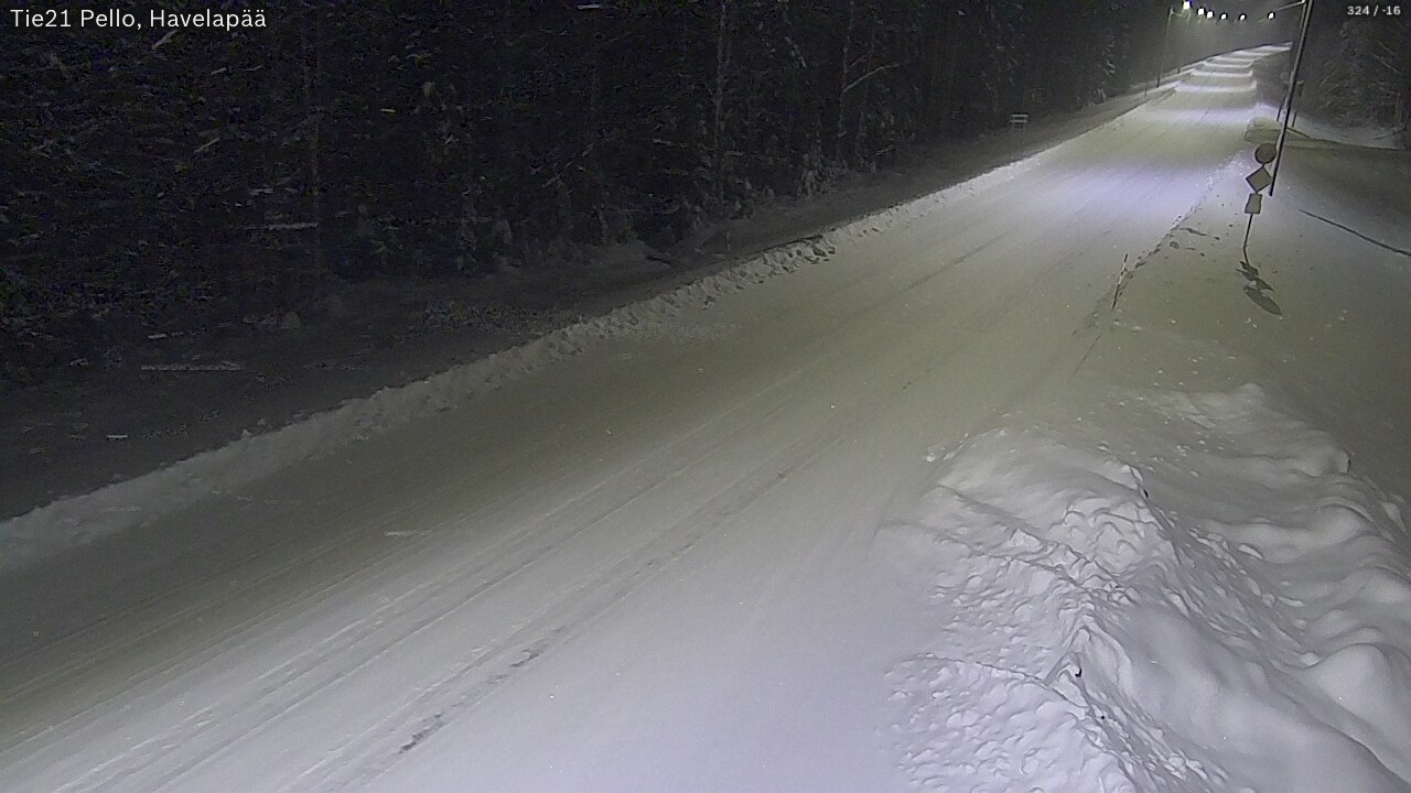 Kelikamerat Kuva Tie 21 Pello, Havelanpää, Pello, Lappi